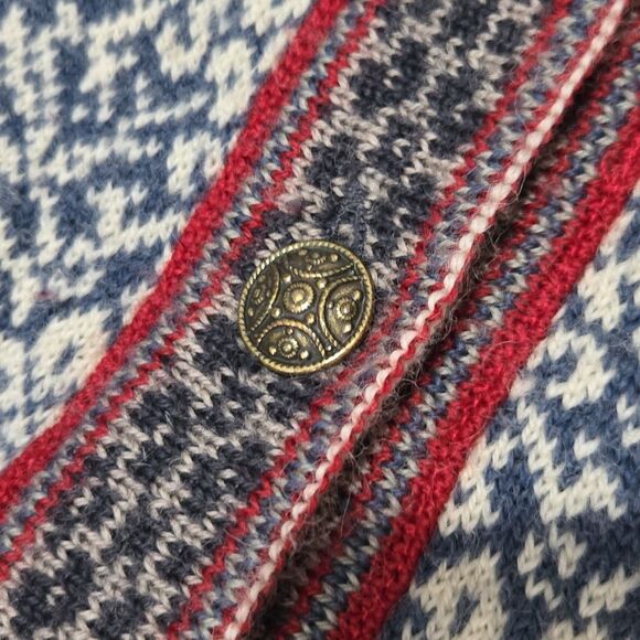 Vintage Norwear Made in Iceland Wool Button Up Cardigan Sweater Size XL - Picture 3 of 7